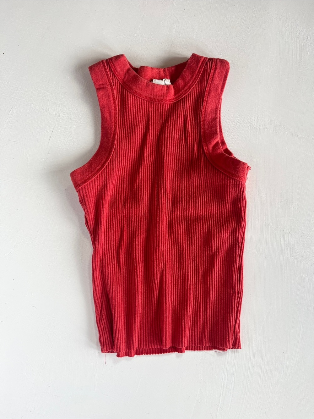 Cotton On Red Ribbed Crop Tank